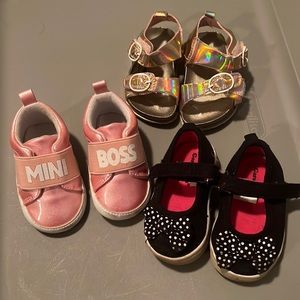 Bundle of baby girl shoes sizes 2,3